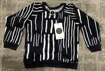 Izzy & Ferd top blue white  Sz 18-24 m  NWT long sleeve