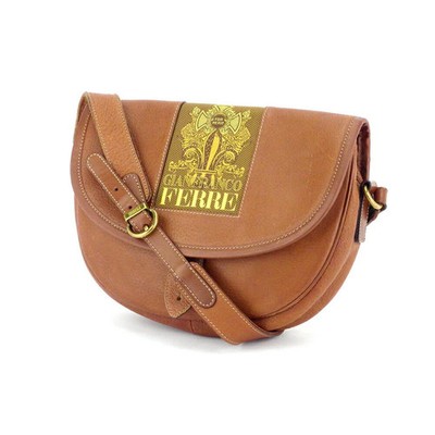 Monthly Gianfranco Ferre GIANFRANCO FERRE Shoulder Bag Brown Men's Brand High