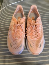 Hoka One One Kawana Peach White Mesh Women's Running Shoes Lightweight