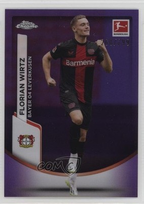 2023-24 Topps Chrome Bundesliga Purple Refractor /299 Florian Wirtz #66 12qx