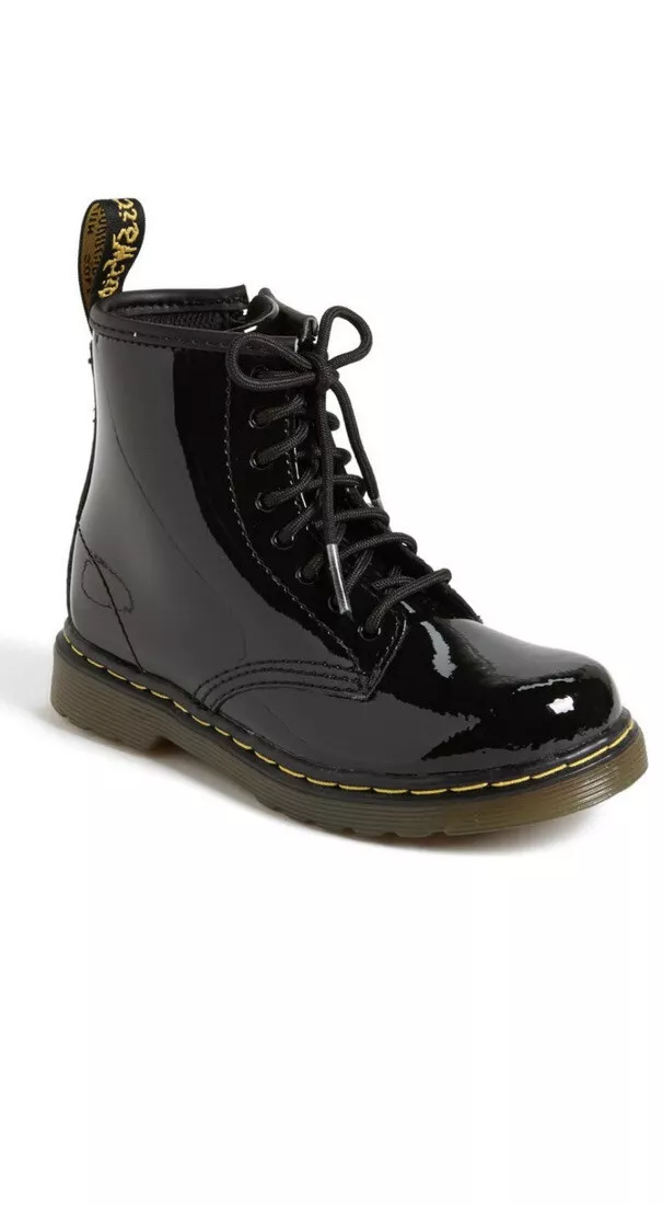 Youth patent dr martens sales