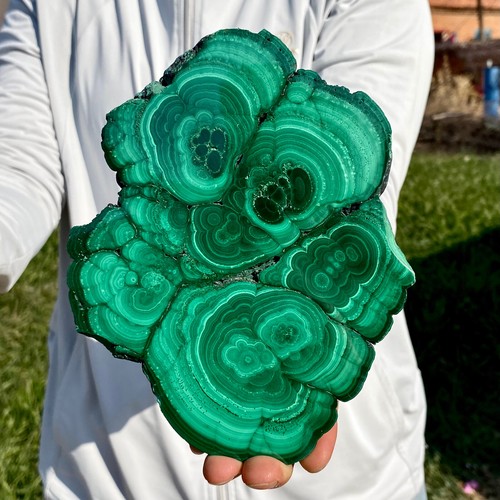 4.01LB A Pair Natural Green Malachite Crystal Flaky Pattern Ore Specimen Quartz - 第 6/12 張圖片
