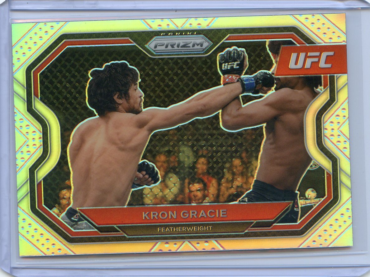 2021 Panini UFC Prizm KRON GRACIE Silver Prizm Refractor Card #114