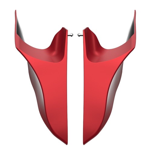 Panel de cubierta lateral extendido Wicked Red Denim CVO para más de 14 Harley - Imagen 10 de 12