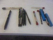 LOT OF 9 Drill bits Made in USA HS Union twist MOST ARE NEW