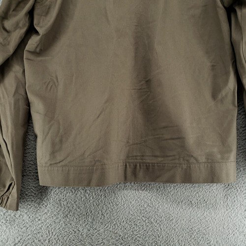 Volcom Baia Park Lightweight Jacket Mens L Taupe Hoodie Full Zip Pockets - Picture 11 of 17