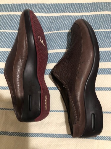 Cole Haan Sporty 2-Tone Brown Leather Mules Clogs - Womens Size US 7.5 B VGUC - Picture 5 of 7