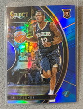 2017-18 Panini Select Basketball 43 Jalen Jones /299 Blue Prizm Rookie Concourse