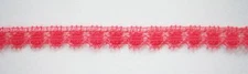 10 Yds. Vintage Strawberry Red Nylon 5/16" Soft Lace Yardage L-777c