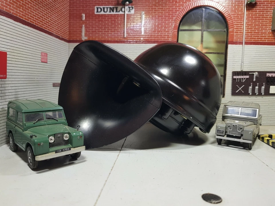 Land Rover Horn Serie 1 2 2a 88 109 Lucas WT618 tono basso Windtone 600890 503173 - Immagine 3 di 4