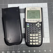 Texas Instruments TI-84 Plus Graphing Calculator Working With Cover