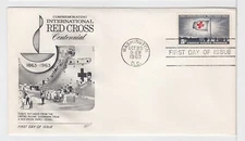 TurtlesTradingPost- American Red Cross 1963- #1239 FDC Fleetwood Cachet