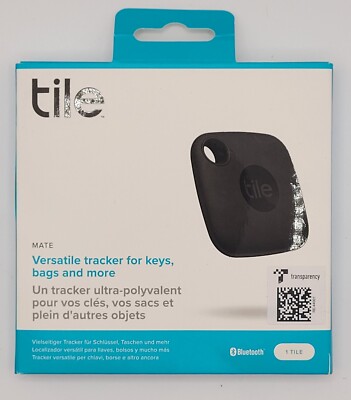 Tile Mate 2022 Universal Bluetooth Tracker - Black for sale