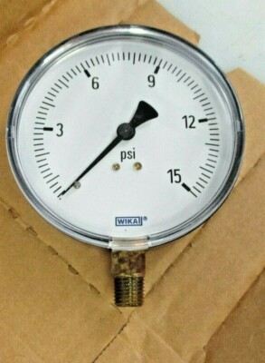 NEW WIKA PRESSURE GAUGE TYPE 111.10 4'' 4255977