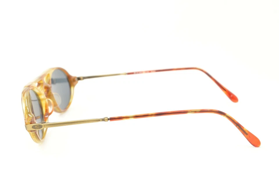 New Authentic Alain Delon 3143 1 80s Vintage Brown Plastic Sunglasses Sunwear - Image 4 of 4