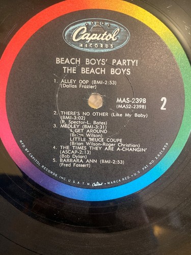 THE BEACH BOYS Beach Boys Today & Beach Boys’ Party! - 1965 1st Press LPs - VG+ - Picture 11 of 11