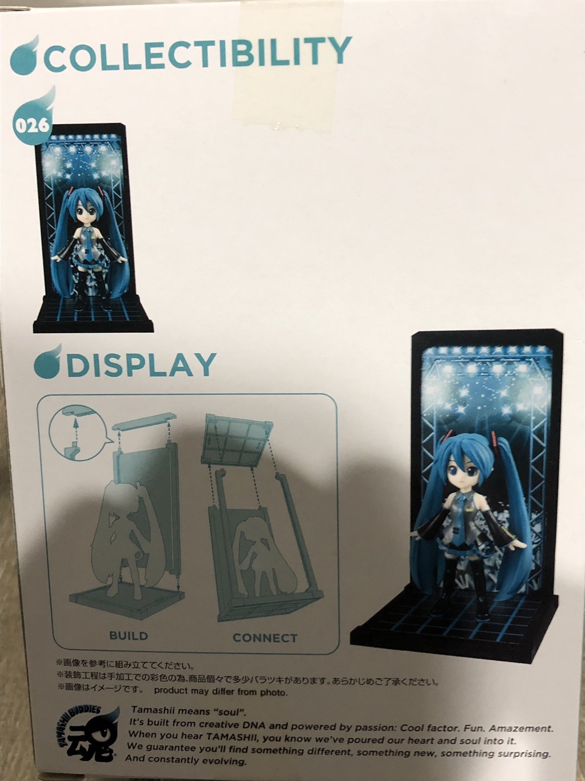 BANDAI Tamashii Buddies Vocaloid Hatsune Miku 026 Figure with Display NEW