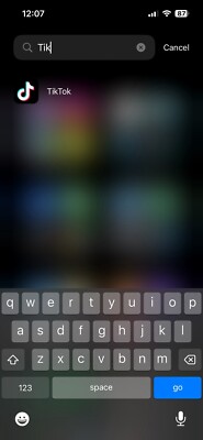 iPhone 13 with TikTok And CapCut still installed