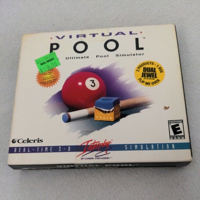 Virtual Pool 1 & 2 - 3D Pool Simulators. Games PC CD-ROM BY CELERIS 1998 NEW!