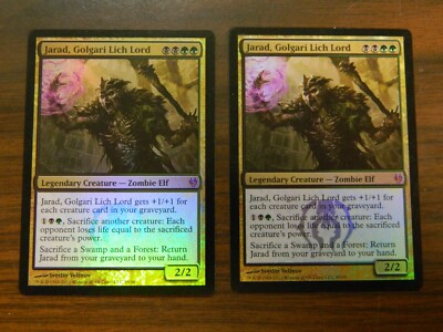 MTG FOIL Duel Deck Jarad, Golgari Lich Lord x2 Mythic Rare Excellent - NM  Cond | eBay