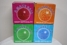 NEW - Wanbosi Amaze Ball 3D Ball Bearing Maze Ages 6 4 Levels of Difficulty