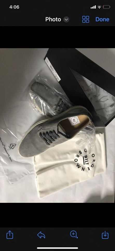 Sapatos masculinos Foster Derby Centt Su George Brown BILT tamanho 9 camurça superior - Imagem 3 de 4