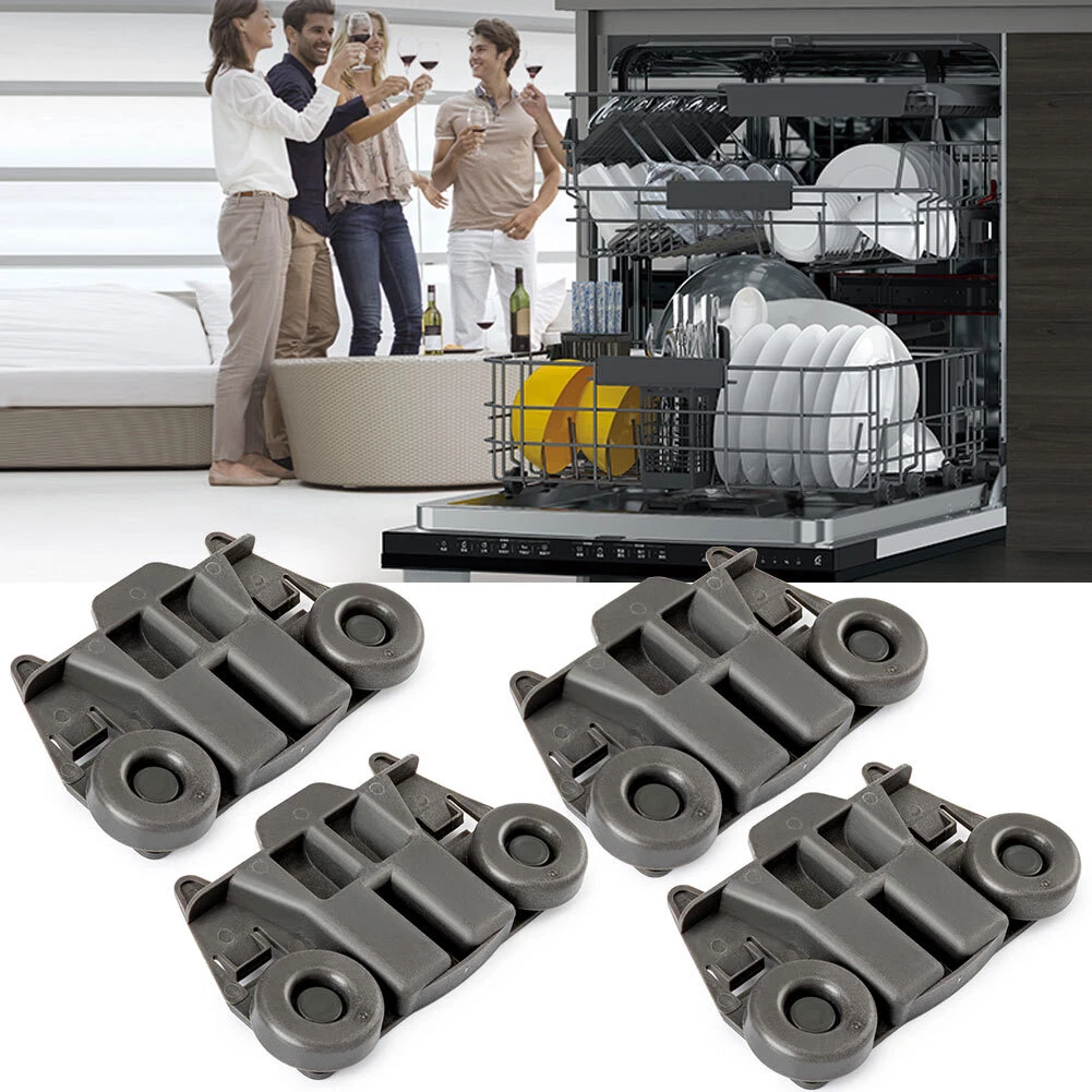 4PCS Dishwasher Premium Wheels Lower Rack for Kenmore Elite