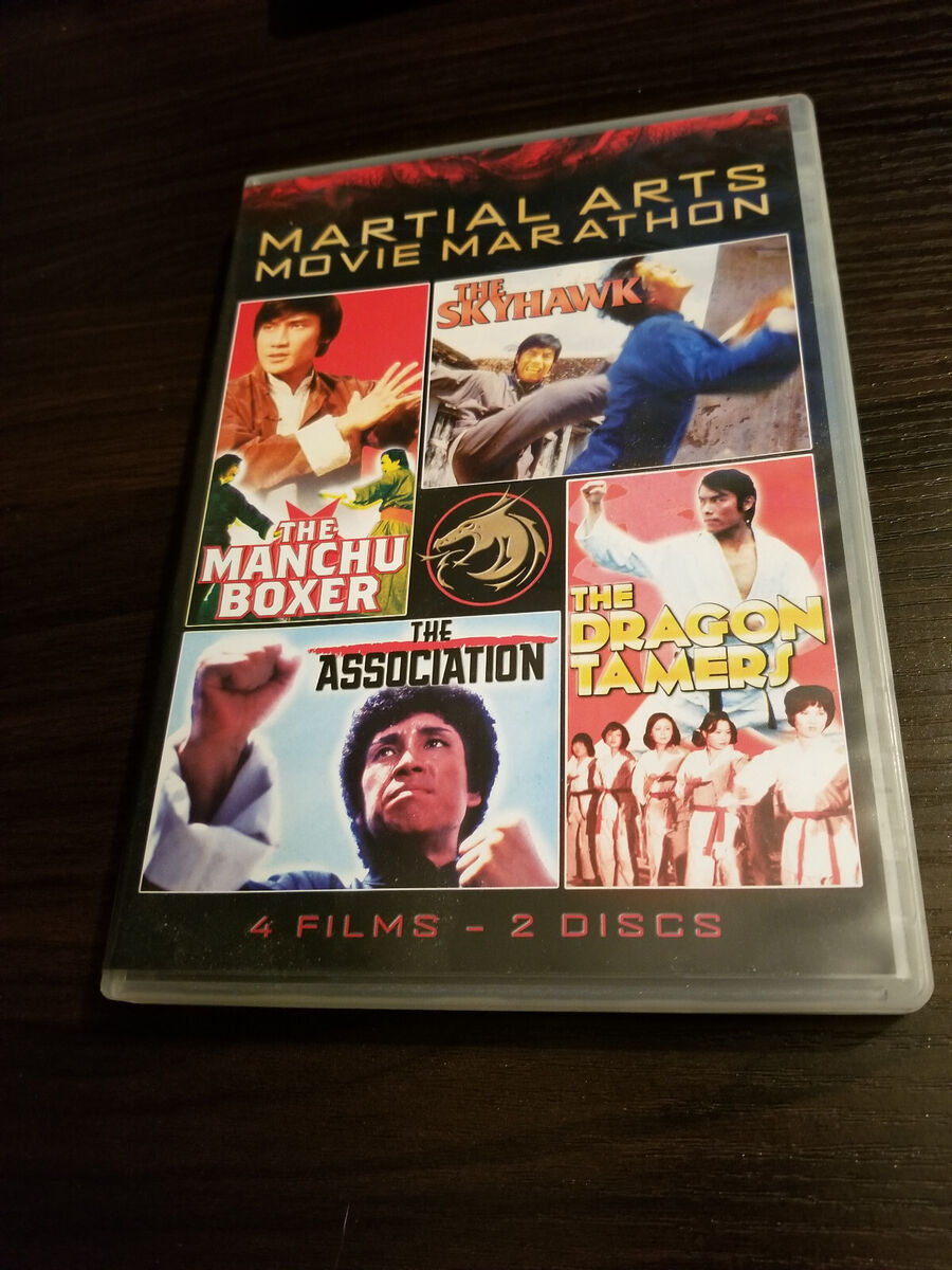 100 MARTIAL ARTS MOVIE MARATHON (2014, 4-Films, 2-DVD Set) SHOUT FACTORY  lee 826663149531