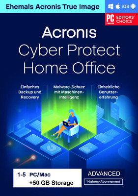 Acronis Cyber Protect Home Office Advanced 2026 1 3 5 PC Mac 1 Jahr Backup @GWC