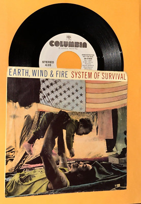 Earth Wind & Fire System Of Survival 45 rpm Promo Record Ex Vinyl Soul 7''