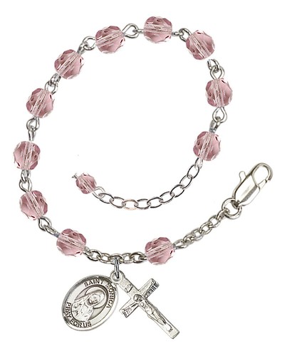 TÚ ELIGES Pulsera Rosario Mujer Santa Plata Bienaventuranza Junio Piedra Natal NUEVO - Imagen 82 de 140