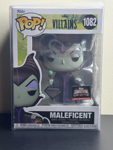Funko Pop Disney Villains Maleficent #1082 Diamond Target Con Excl w/protector