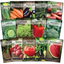 - Classic Vegetable Garden Seed Collection for Planting - Non-GMO Heirloom Br...