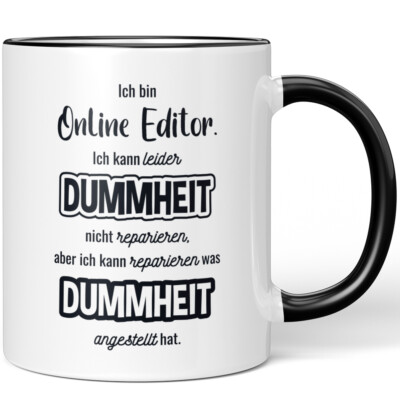 Ich bin Online Editor Ich kann Dummheit nicht reparieren ich was hat 10007342037
