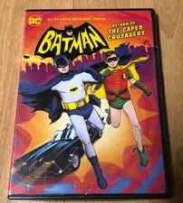 ✅ Batman Return Caped Crusaders Superhero DVD Adam West Burt Ward Julie Newmar