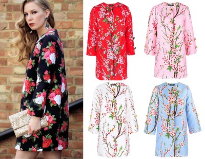 floral spring coat