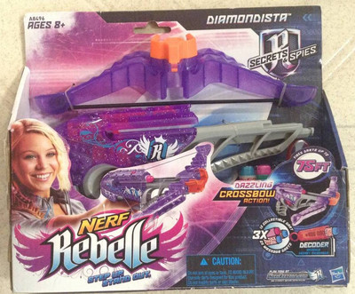 Hasbo Nerf Rebelle Diamondista Blaster toy crossbow dart gun BRAND NEW! 