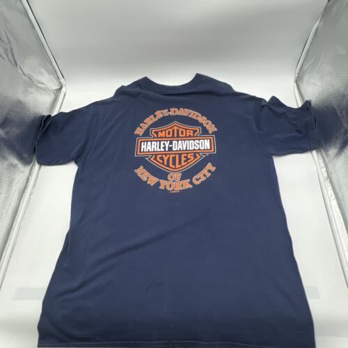 VTG 2000 HARLEY DAVIDSON OF NEW YORK CITY DOUBLE SIDED T SHIRT MENS SIZE XL USA - Picture 3 of 17
