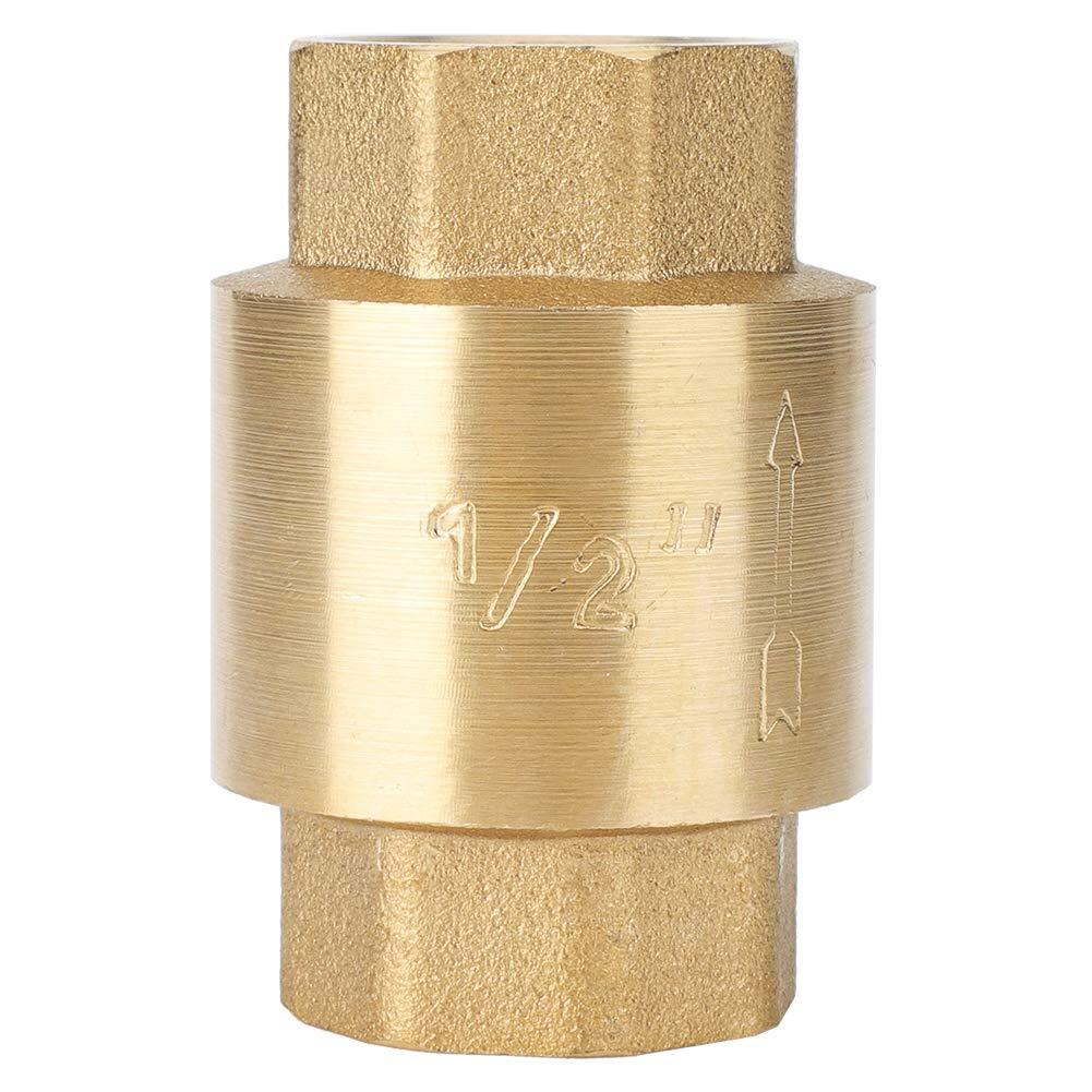 G1/2 Brass Threaded One-Way Non-Return Check Valve for Water Gas Oil