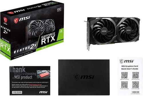 MSI GeForce RTX 3070 VENTUS 2X OC 8GB GDDR6 Graphic Card - Picture 6 of 7