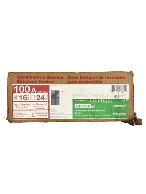 Square D SC1624M100S Ring Type Main Breaker 100A 16-Spaces 24-Circuits