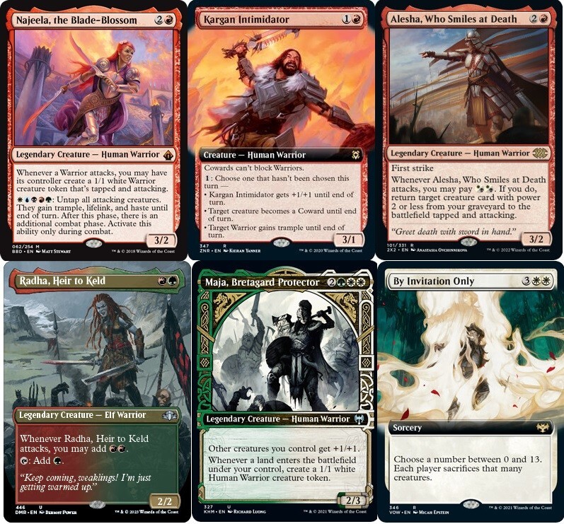 Custom Commander Deck*** Najeela, Blossom Blade - Warrior Tribal -EDH MTG  NM