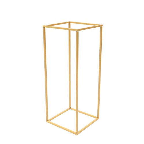 4 piezas soportes de flores de columna de metal dorado soporte de centro de mesa estante decoración de fiesta/boda - Imagen 9 de 12
