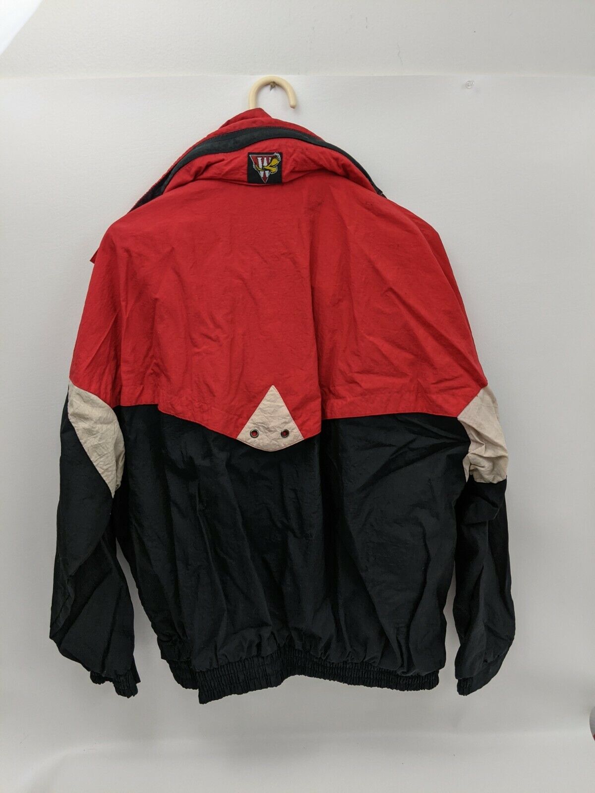 Vintage 90s Winston Racing Red Black Windbreaker … - image 4