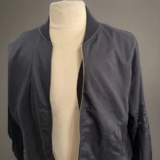 $2,100 MEN'S THOM BROWNE NYC BOMBER JACKET SZ 3 NAVY SPRING NWT L