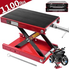 1100lbs Motorcycle Scissor Jack Wsafety Pin Lift Stand Wide Deck Hoist Atv Bike 1100lbs Motorcycle Scissor Jack Wsafety Pin Lift Stand Wide Deck Hoist Atv Bike