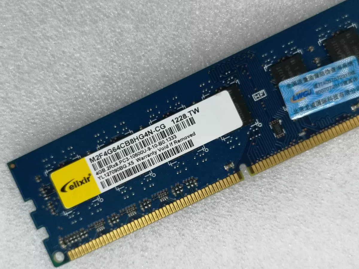 Nanya Elixir 4GB DDR3 1333MHz Desktop RAM 2Rx8 PC3 10600U DIMM 1.5