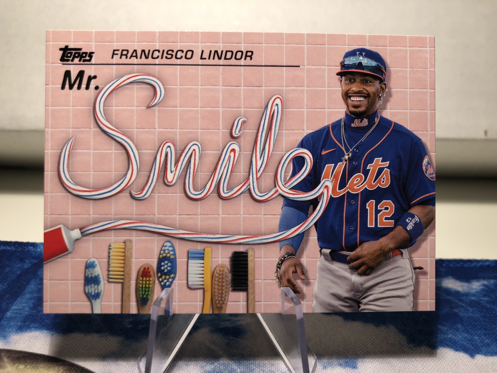 2023 Topps AKA SSP #AKA8 Francisco Lindor "Mr. Smile" New York Mets
