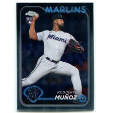 2024 Topps Chrome Update Baseball Roddery Munoz Base RC USC164 Miami Marlins