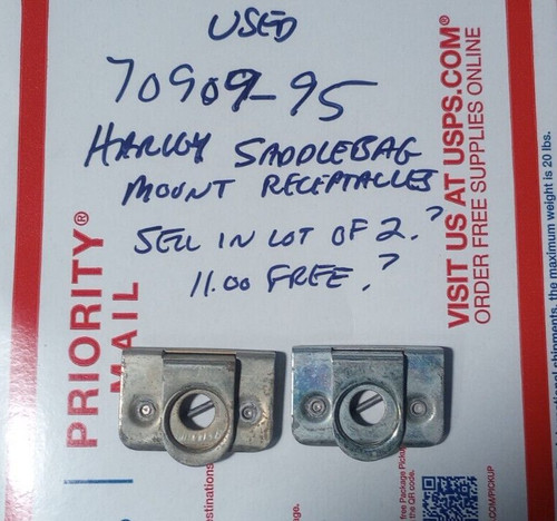 Harley-Davidson Used Saddlebag Mount Receptacles  70909-95 Qty 2 S-965